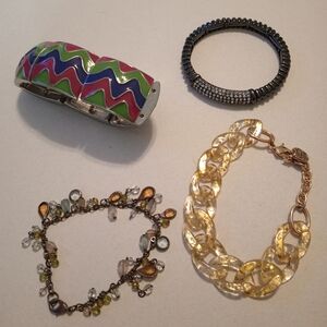 #428.   Bundle Of: 4 Bracelets